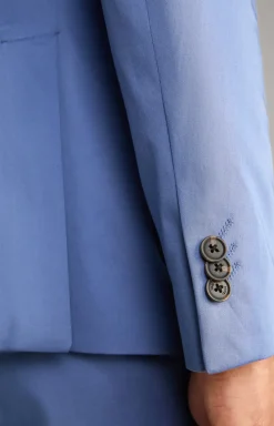 Baumwoll-Baukasten-Sakko Dash in Hellblau