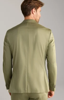 Baumwoll-Baukasten-Sakko Dash in Oliv