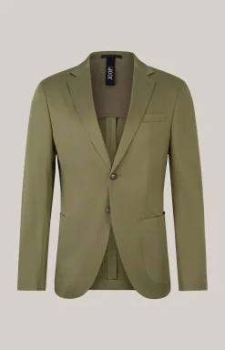 Baumwoll-Baukasten-Sakko Dash in Oliv