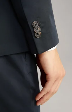 Baumwoll-Baukasten-Sakko Dash in Navy