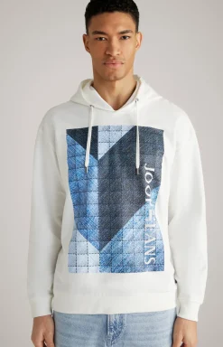 Baumwoll-Hoodie Spike in Offwhite