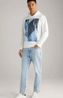 Baumwoll-Hoodie Spike in Offwhite