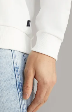 Baumwoll-Hoodie Spike in Offwhite