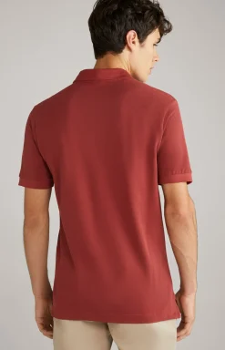 Baumwoll-Poloshirt Primus in Rost