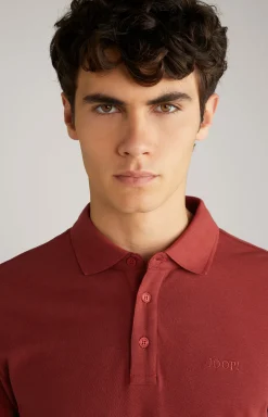 Baumwoll-Poloshirt Primus in Rost