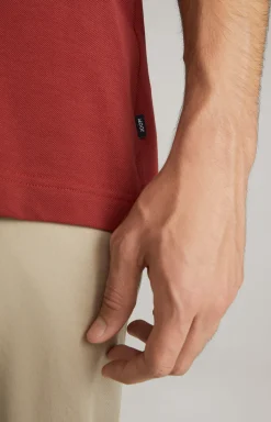 Baumwoll-Poloshirt Primus in Rost