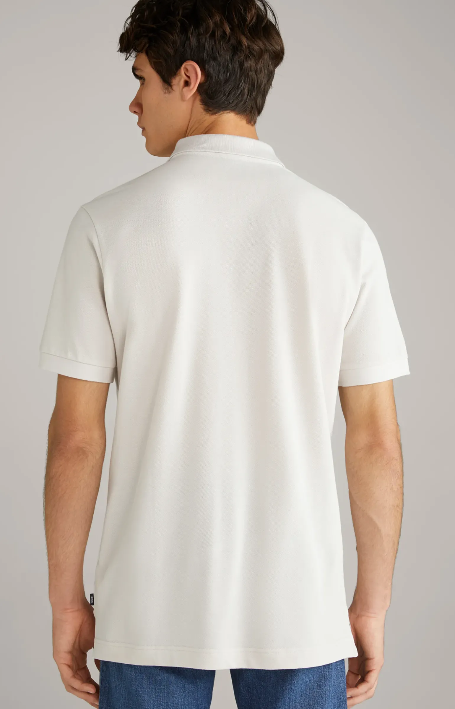 Baumwoll-Poloshirt Primus in Offwhite