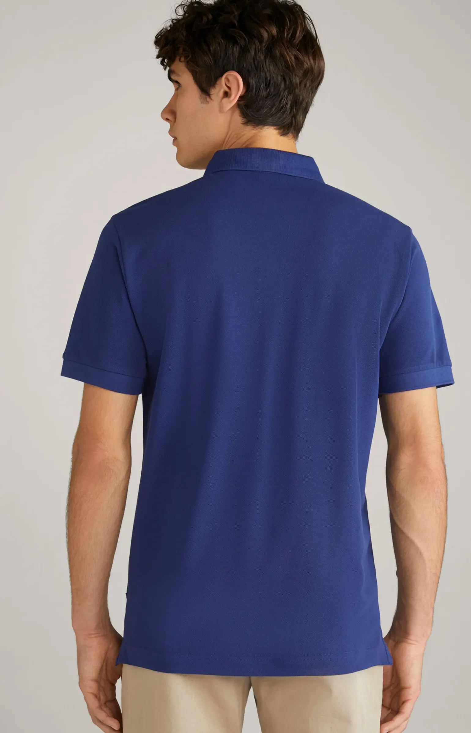 Baumwoll-Poloshirt Primus in Navy