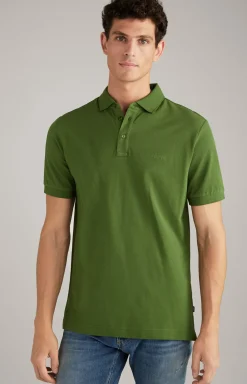 Baumwoll-Poloshirt Primus in Dunkelgrün