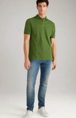 Baumwoll-Poloshirt Primus in Dunkelgrün