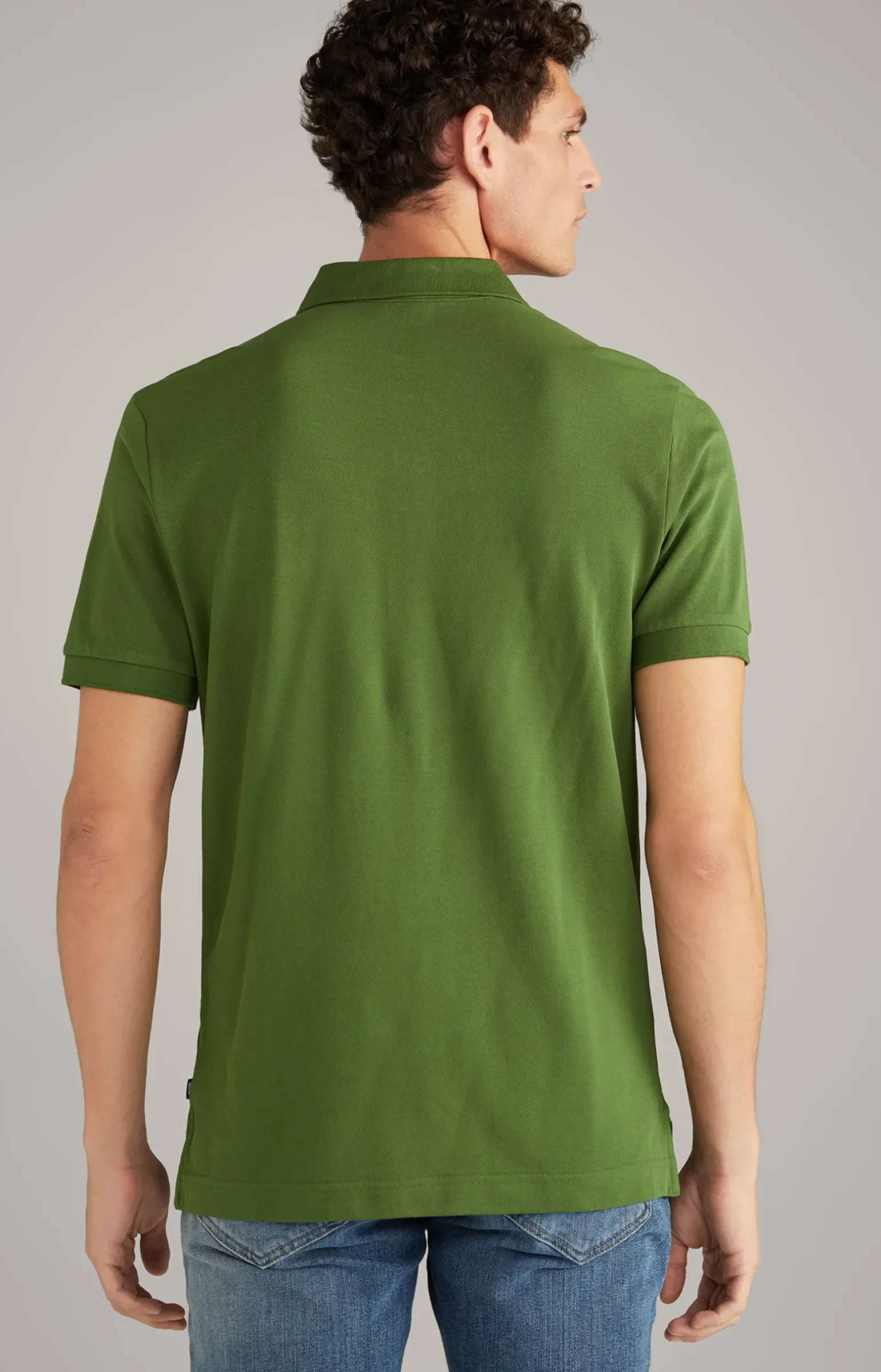 Baumwoll-Poloshirt Primus in Dunkelgrün