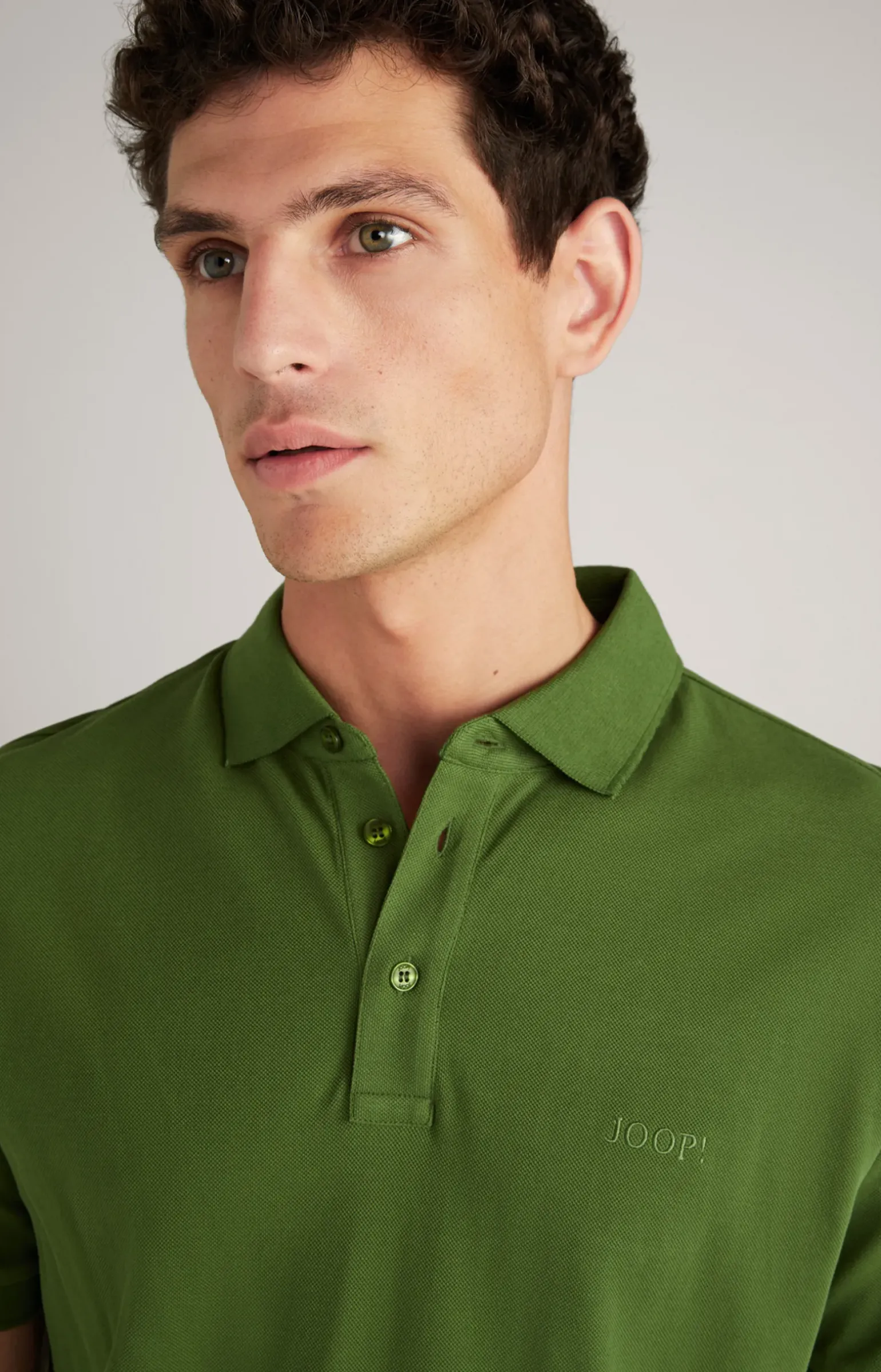 Baumwoll-Poloshirt Primus in Dunkelgrün