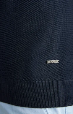 Baumwoll-Poloshirt Vancro in Navy