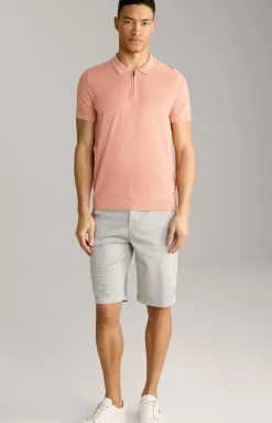 Baumwoll-Poloshirt Vancro in Apricot