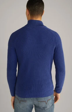 Baumwoll-Pullover Henricus in Blau