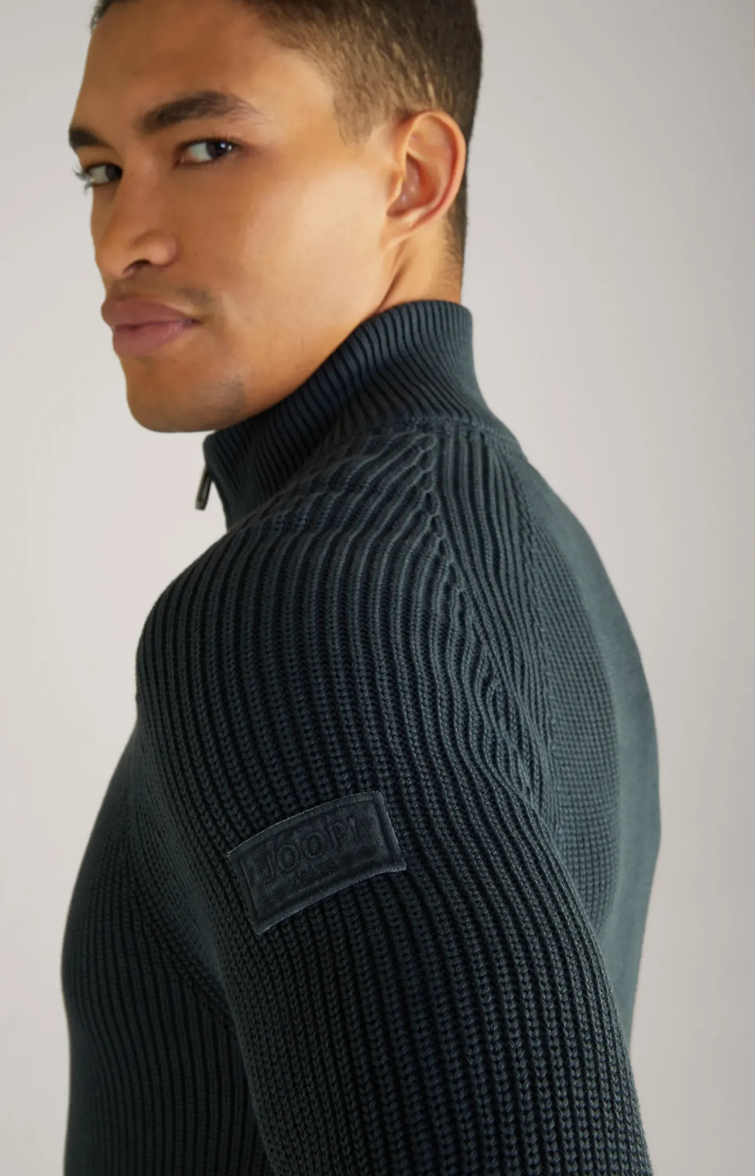 Baumwoll-Pullover Henricus in Dunkelblau