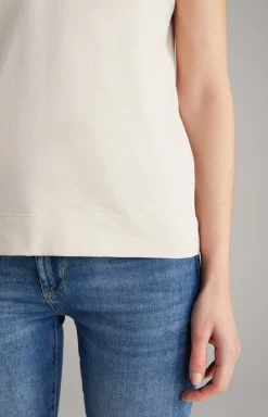 Baumwoll-T-Shirt in Beige