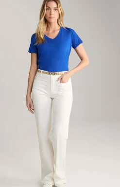 Baumwoll-T-Shirt in Blau