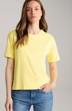 Baumwoll-T-Shirt in Gelb