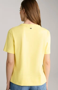 Baumwoll-T-Shirt in Gelb
