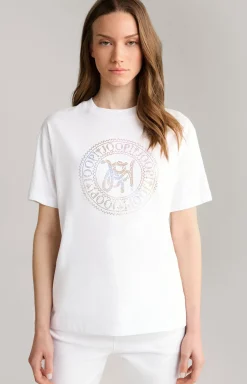 Baumwoll-T-Shirt in Weiß