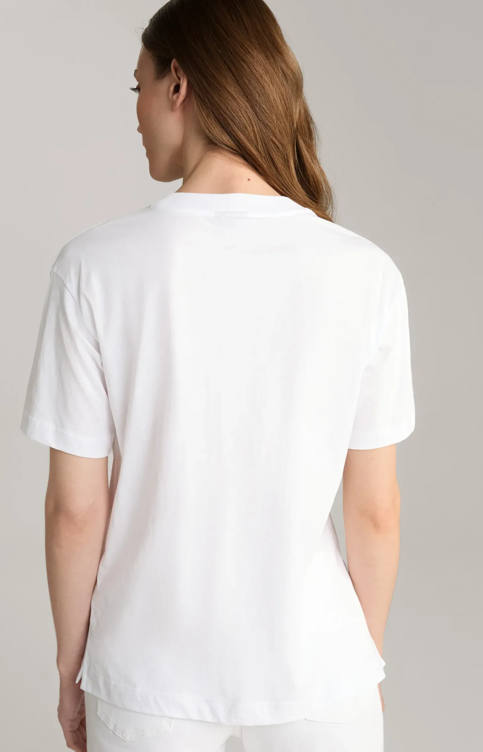 Baumwoll-T-Shirt in Weiß