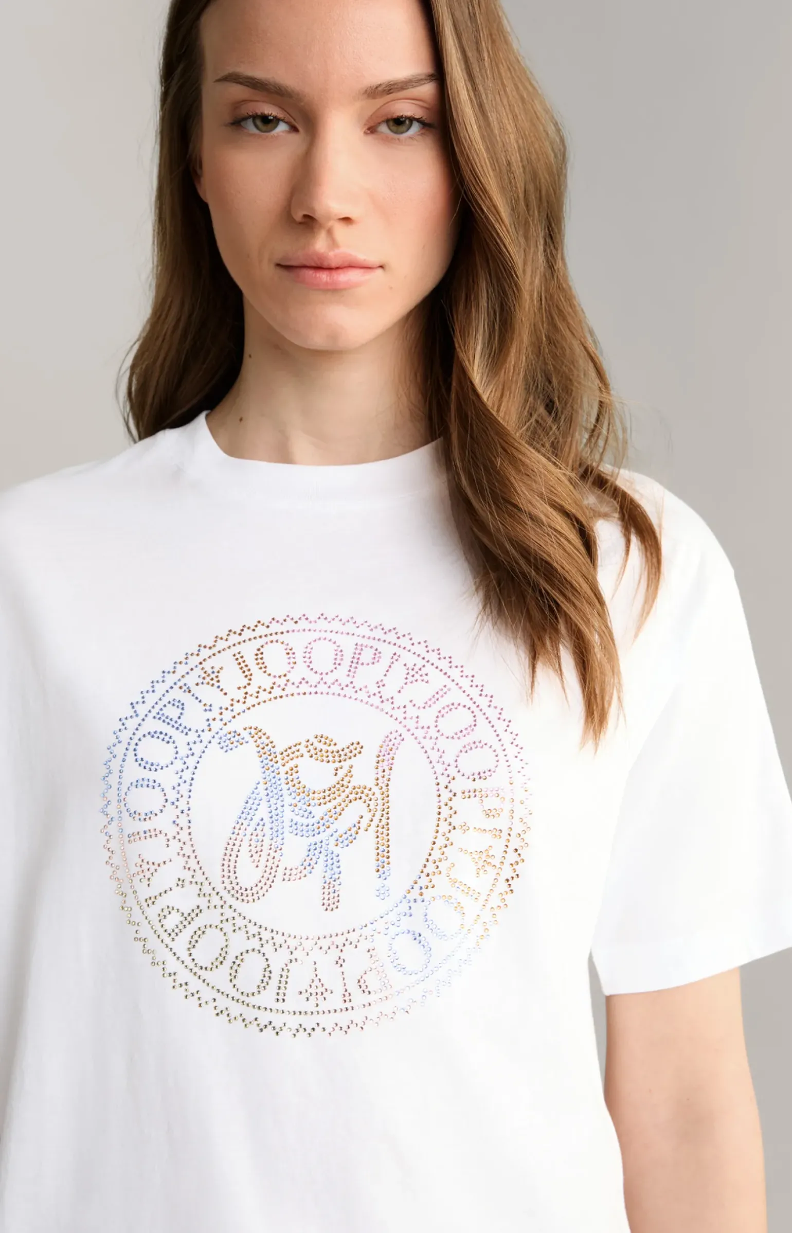 Baumwoll-T-Shirt in Weiß