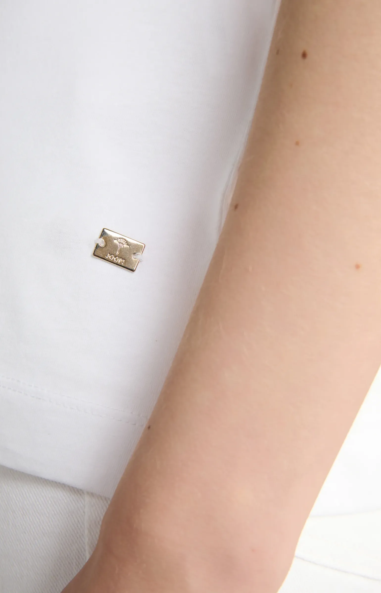 Baumwoll-T-Shirt in Weiß