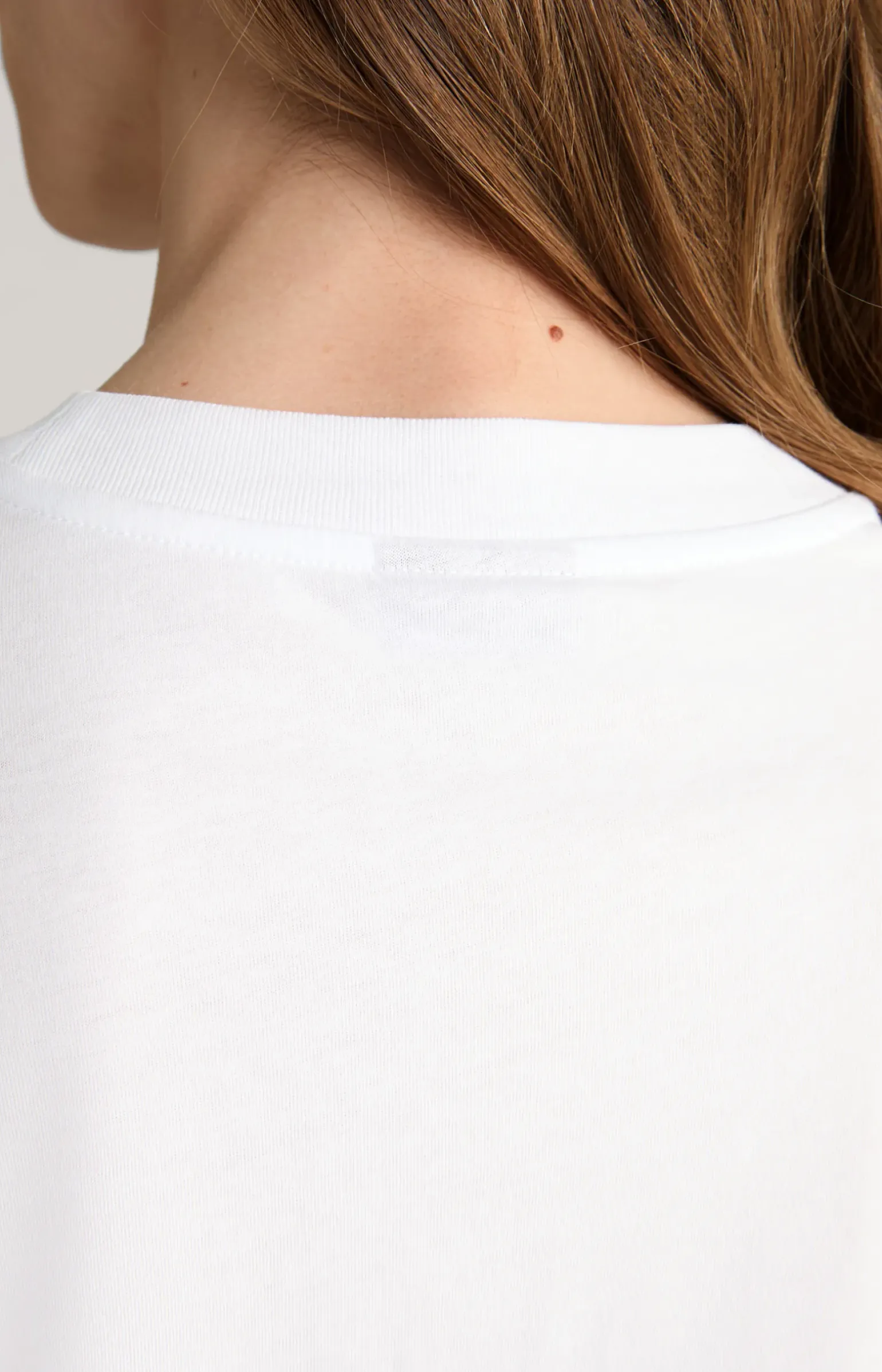 Baumwoll-T-Shirt in Weiß