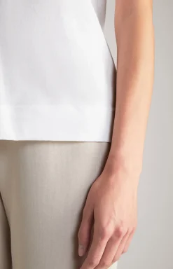 Baumwoll-T-Shirt in Weiß