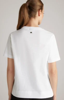 Baumwoll-T-Shirt in Weiß