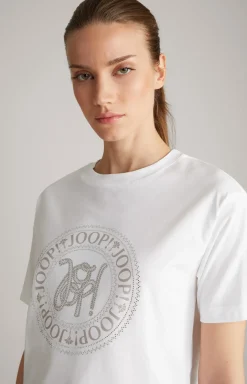 Baumwoll-T-Shirt in Weiß