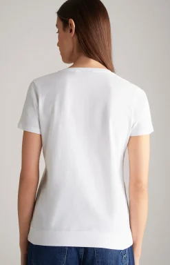 Baumwoll-T-Shirt in Weiß