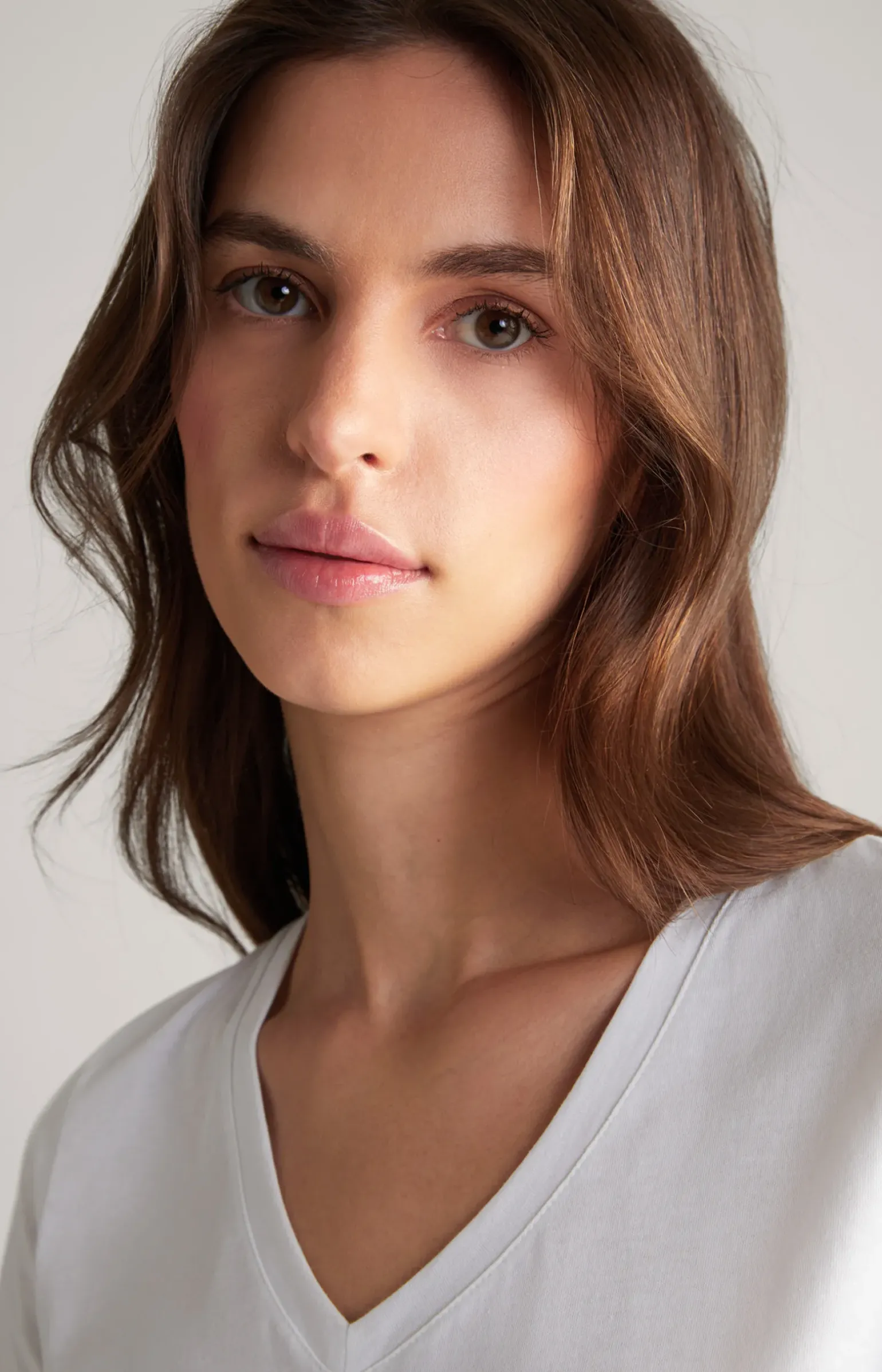 Baumwoll-T-Shirt in Weiß