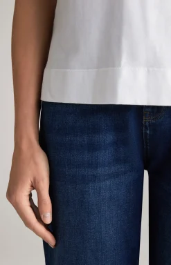 Baumwoll-T-Shirt in Weiß