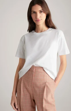 Baumwoll-T-Shirt in Weiß