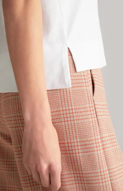 Baumwoll-T-Shirt in Weiß