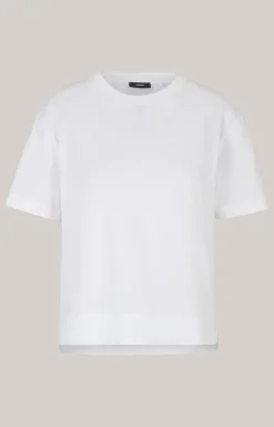 Baumwoll-T-Shirt in Weiß