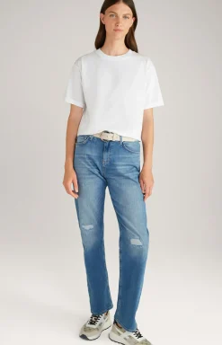 Baumwoll-T-Shirt in Weiß