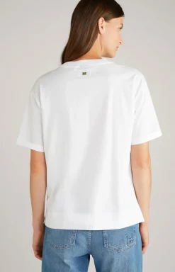 Baumwoll-T-Shirt in Weiß