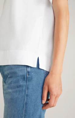 Baumwoll-T-Shirt in Weiß