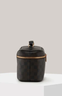 Beauty-Case Cortina Piazza Flora in Braun