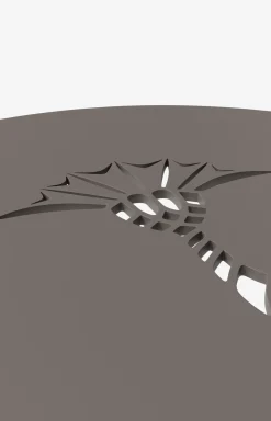 Beistelltisch JOOP! EMBOSS, 40 x 42 cm in Rauch