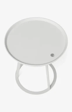 Beistelltisch JOOP! ROUND mit lackierter Holzfaserplatte, 45 x 52 cm in Weiß