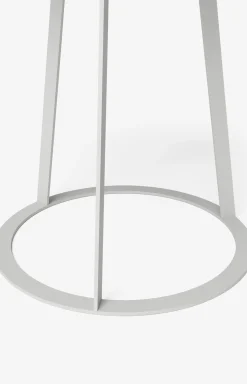 Beistelltisch JOOP! ROUND mit Raucheichenplatte, 45 x 52 cm in Weiß/Anthrazit