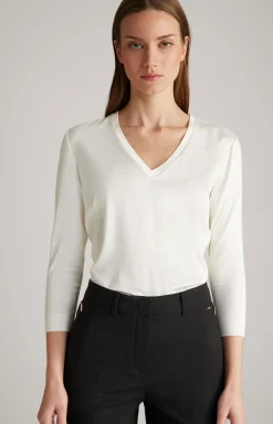 Blusen-Shirt in Offwhite