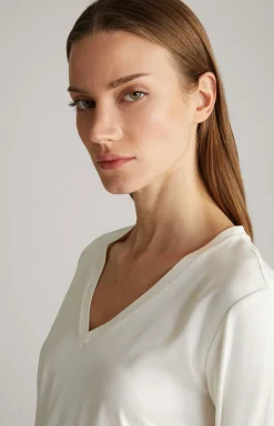 Blusen-Shirt in Offwhite