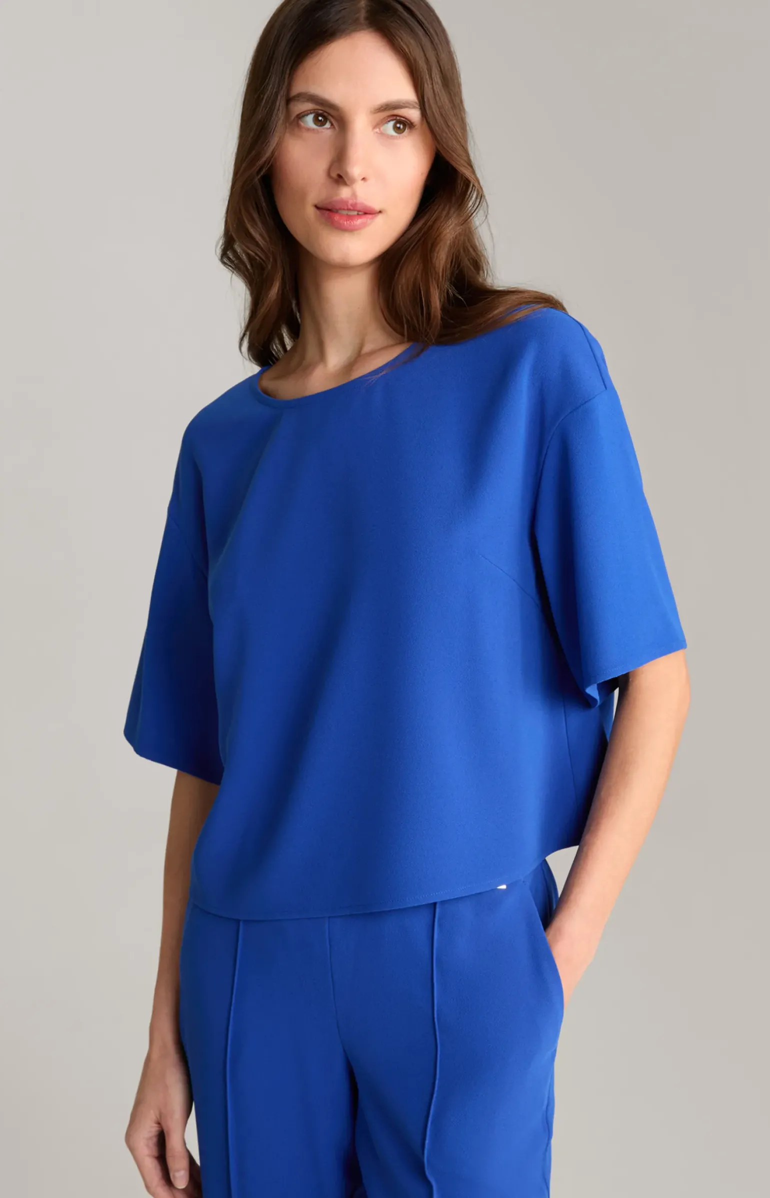Blusenshirt in Royalblau