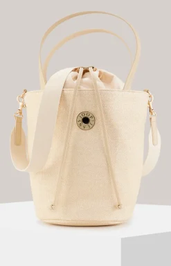 Bucket Bag Paglia Baili in Beige