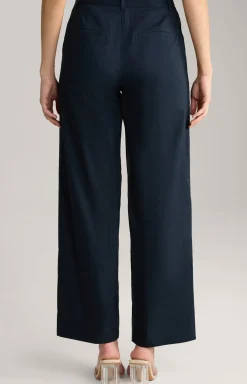 Bundfaltenhose in Navy